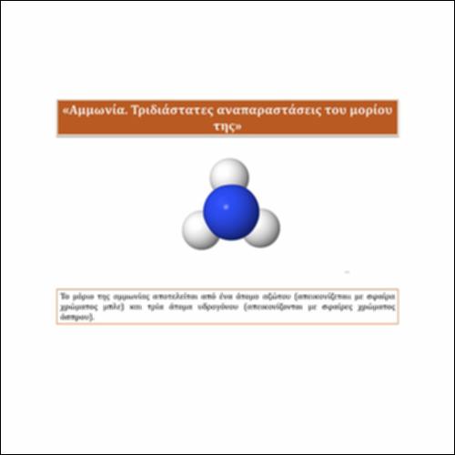 Αμμωνία.Τριδιάστατες αναπαραστάσεις του μορίου της_icon