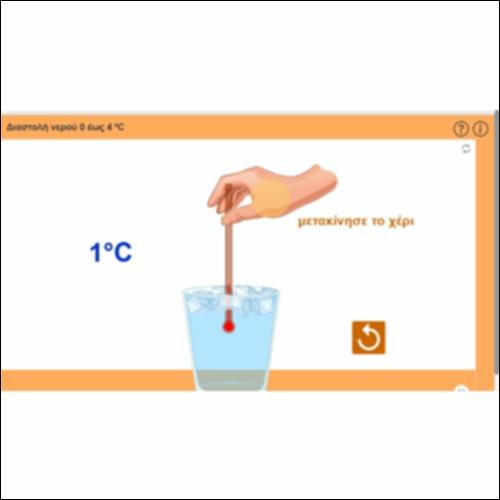 Διαστολή νερού 0 έως 4 ⁰C_icon