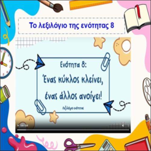 Το λεξιλόγιο της ενότητας 8_icon