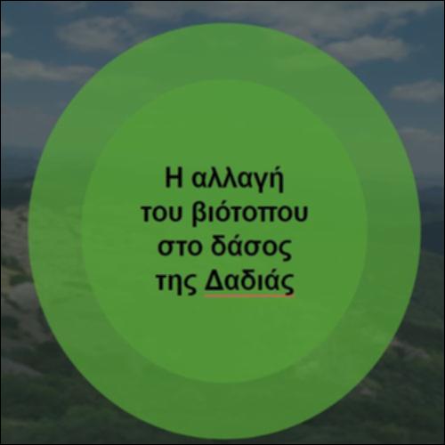 O βιότοπος στο δάσος της Δαδιάς πριν και μετά_icon
