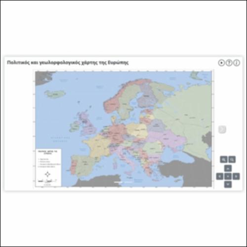 Πολιτικός και γεωλορφολογικός χάρτης της Ευρώπης_icon