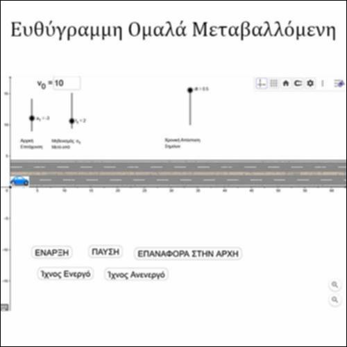Ευθύγραμμη Ομαλά Μεταβαλλόμενη (a<0) κίνηση (ΕΟΜΚ)_icon