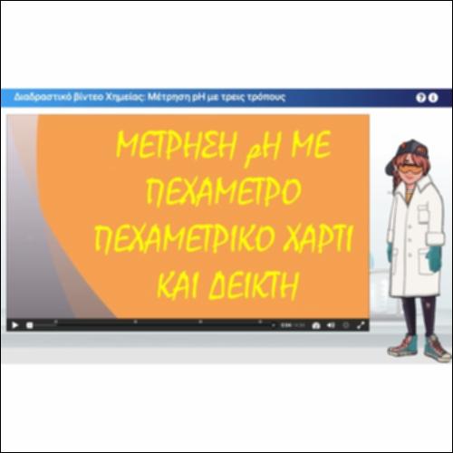 Διαδραστικό βίντεο Χημείας: Μέτρηση pH διαλύματος με τρεις τρόπους_icon
