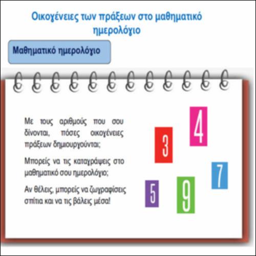 Οικογένειες των πράξεων στο μαθηματικό ημερολόγιο_icon