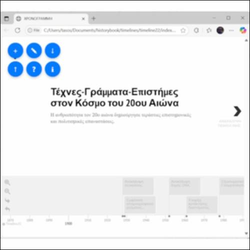 Χρονογραμμή: Τέχνες - Γράμματα - Επιστήμες στον Κόσμο του 20ου Αιώνα._icon