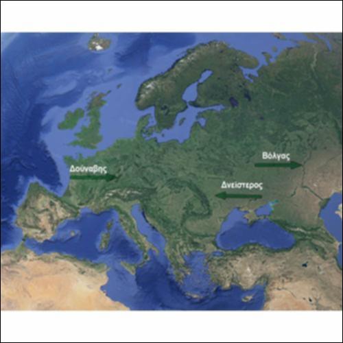 Χάρτης με τα μεγαλύτερα ποτάμια της Ευρώπης_icon