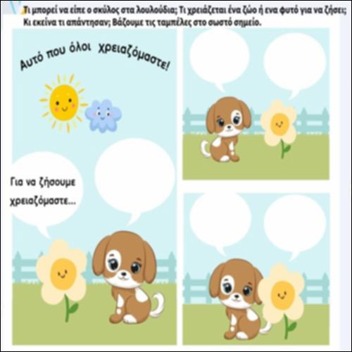 Τι χρειάζεται ένα ζώο ή ένα φυτό για να ζήσει;_icon
