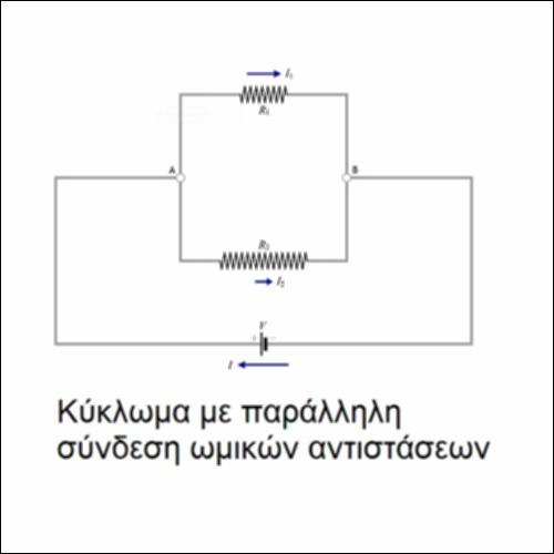 Κύκλωμα με παράλληλη σύνδεση ωμικών αντιστάσεων_icon