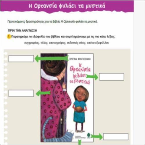 Προτεινόμενες δραστηριότητες για το βιβλίο «Η Ορτανσία φυλάει τα μυστικά»_icon
