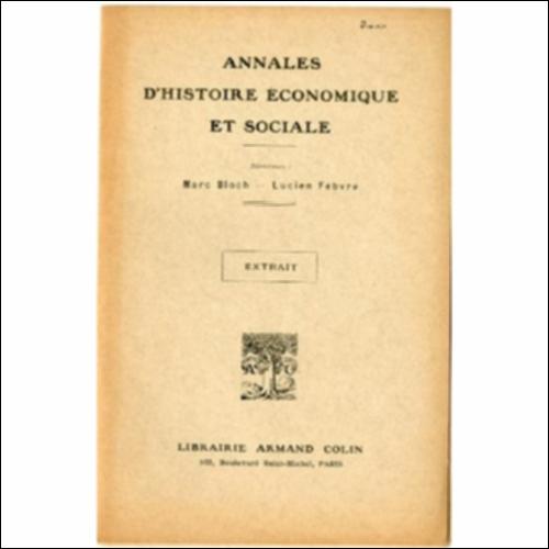 Το περιοδικό Annales d’histoire économique et sociale_icon