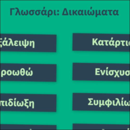 Γλωσσάρι: Δικαιώματα_icon