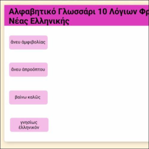 Αλφαβητικό γλωσσάρι δέκα λόγιων φράσεων της νέας ελληνικής_icon