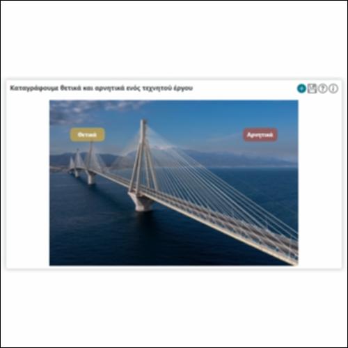 Καταγράφουμε θετικά και αρνητικά ενός τεχνητού έργου_icon
