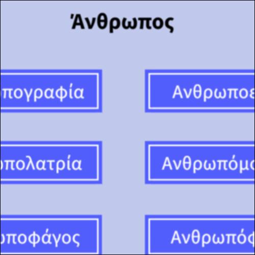 Διαδραστικό γλωσσάρι με α΄ και  β΄ συνθετικό: «άνθρωπος»_icon