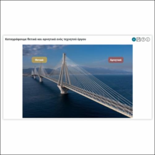 Καταγράφουμε θετικά και αρνητικά ενός τεχνητού έργου_icon
