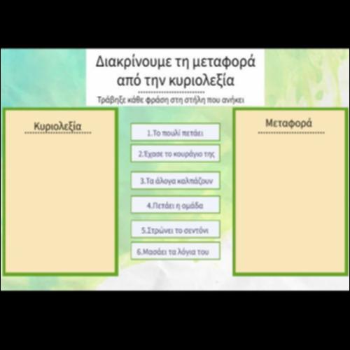 Διακρίνουμε τη μεταφορά από την κυριολεξία_icon