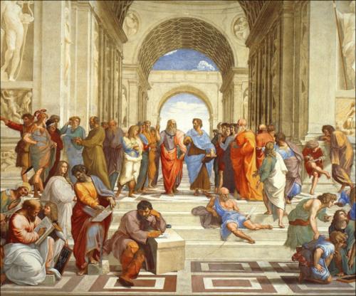 Ραφαήλ, Η σχολή των Αθηνών (Πλάτων και Αριστοτέλης)_icon