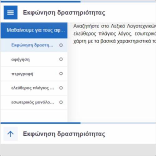 Μαθαίνουμε για τους αφηγηματικούς τρόπους – Λεξικό_icon