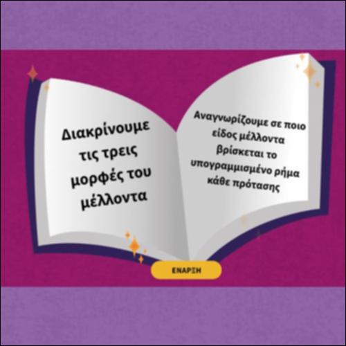 Διακρίνουμε τις τρεις μορφές του μέλλοντα_icon