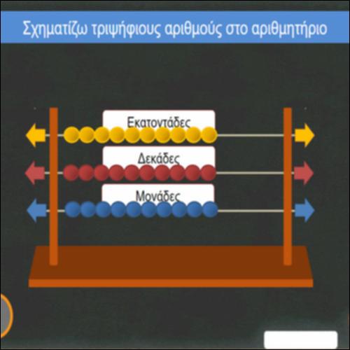 Σχηματίζω τριψήφιους αριθμούς στο αριθμητήριο_icon