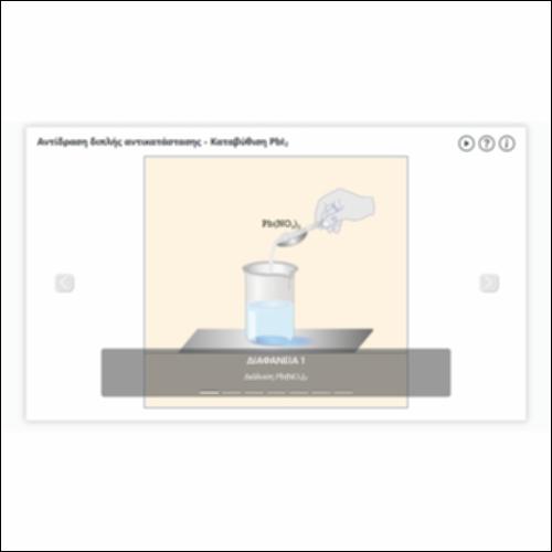 Αντίδραση διπλής αντικατάστασης - Καταβύθιση PbI2_icon