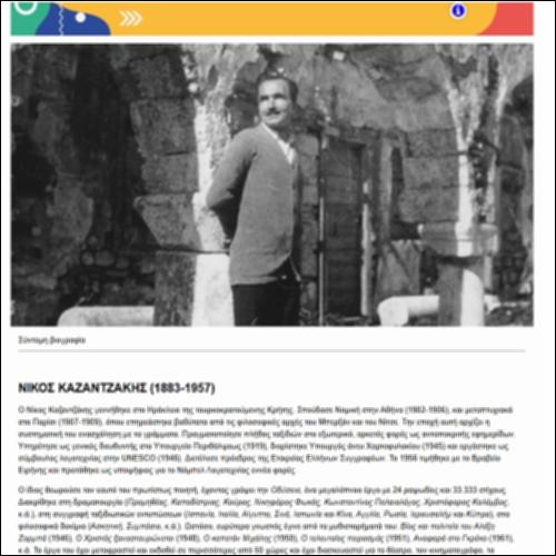Πληροφορίες για τη ζωή και το έργο του Νίκου Καζαντζάκη_icon