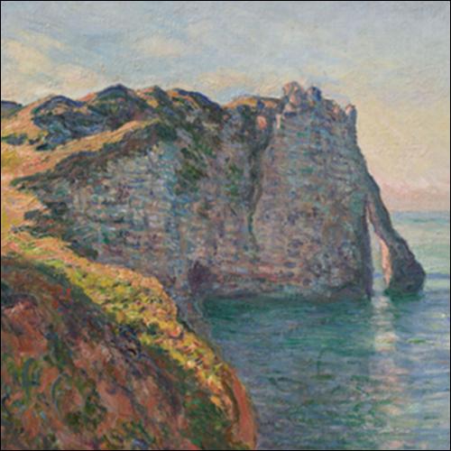 CLIFF OF AVAL, ETRETAT, CLAUDE MONET, 1885_icon