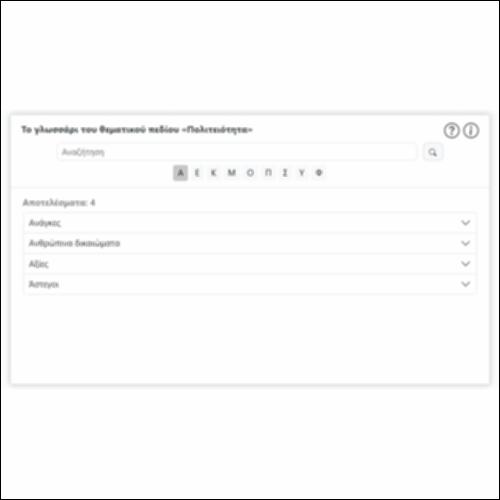Το γλωσσάρι του θεματικού πεδίου «Πολιτειότητα»_icon