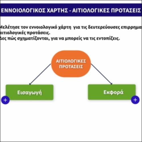 Αιτιολογικές προτάσεις - εννοιολογικός χάρτης_icon