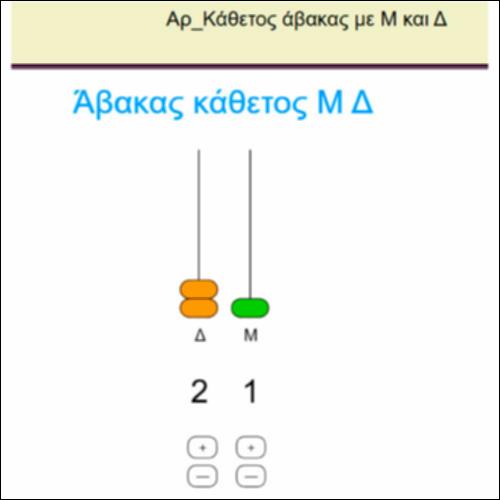 Αρ_Κάθετος άβακας, δεκάδες και μονάδες_icon