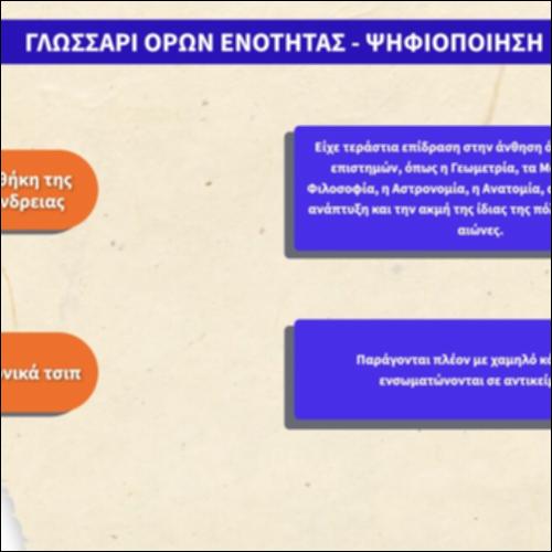 Γλωσσάρι όρων ενότητας  «Ψηφιοποίηση»_icon