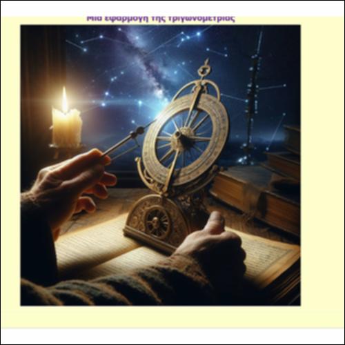 Μέτρηση Γωνίας - Πώς αξιοποιούμε τους τριγωνομετρικούς πίνακες;_icon