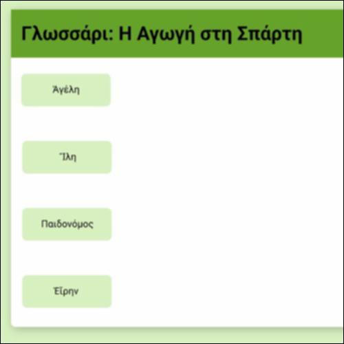 Γλωσσάρι: Η Αγωγή στη Σπάρτη_icon