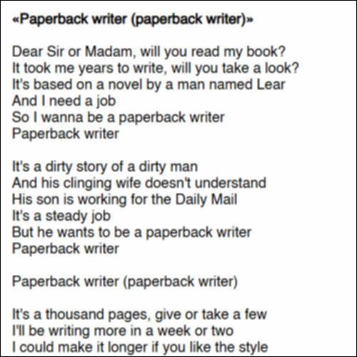 Paperback writer_icon