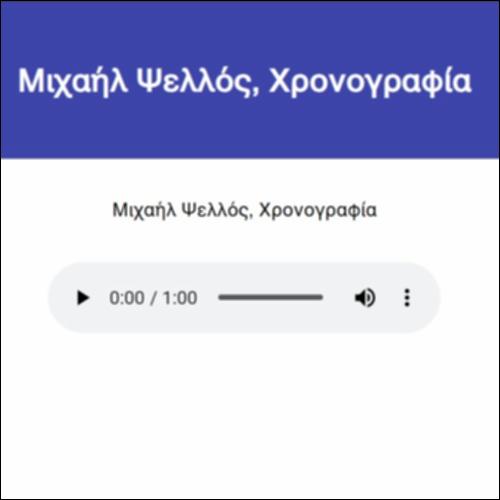 Μιχαήλ Ψελλός, Χρονογραφία_icon
