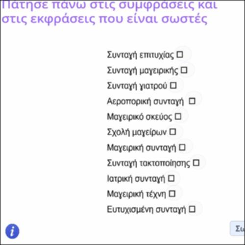 Δραστηριότητα αναγνώρισης ορθών συμφράσεων και εκφράσεων_icon