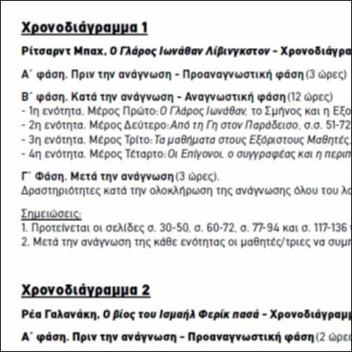 Οδηγίες προς τον/την εκπαιδευτικό για τη μελέτη των αυτοτελών λογοτεχνικών έργων_icon