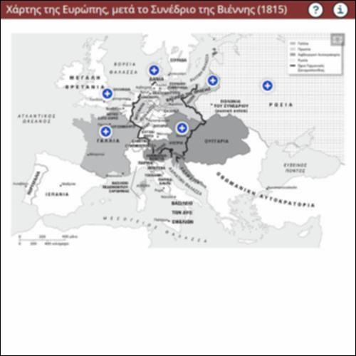 Χάρτης της Ευρώπης, μετά το Συνέδριο της Βιέννης (1815)._icon
