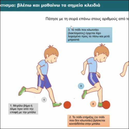 Το λάκτισμα: βλέπω και μαθαίνω τα σημεία κλειδιά._icon