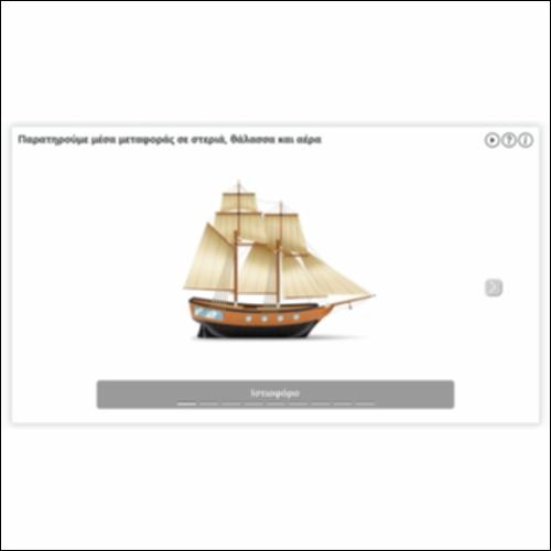 Παρατηρούμε μέσα μεταφοράς σε στεριά, θάλασσα και αέρα_εικονίδιο