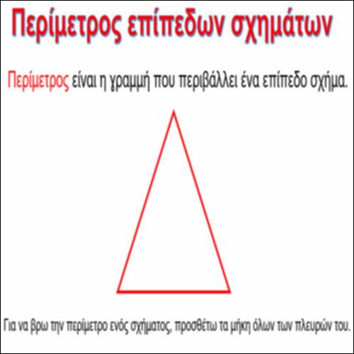 Η περίμετρος επίπεδων σχημάτων_icon