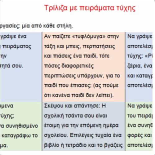 Τρίλιζα με πειράματα τύχης_icon