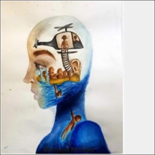 Μελίνα Μπούρα, Μετανάστευση_icon