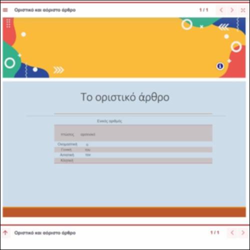 Οριστικό και αόριστο άρθρο_icon