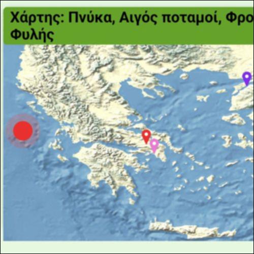 Χάρτης: Πνύκα, Αιγός ποταμοί, Φρούριο Φυλής_icon