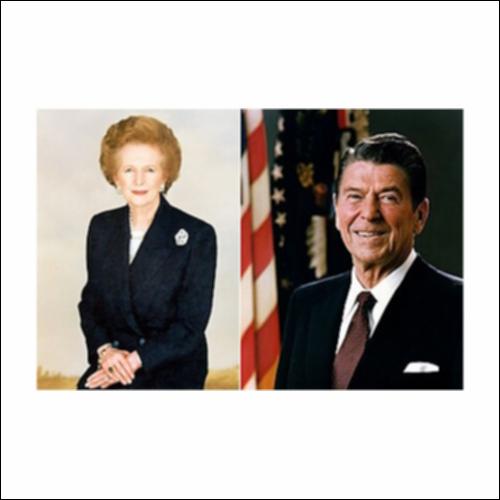 Μάργκαρετ Θάτσερ, Ρόναλντ Ρέηγκαν , φωτογραφίες από Terence Donovan,  Michael Evans._icon